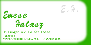 emese halasz business card
